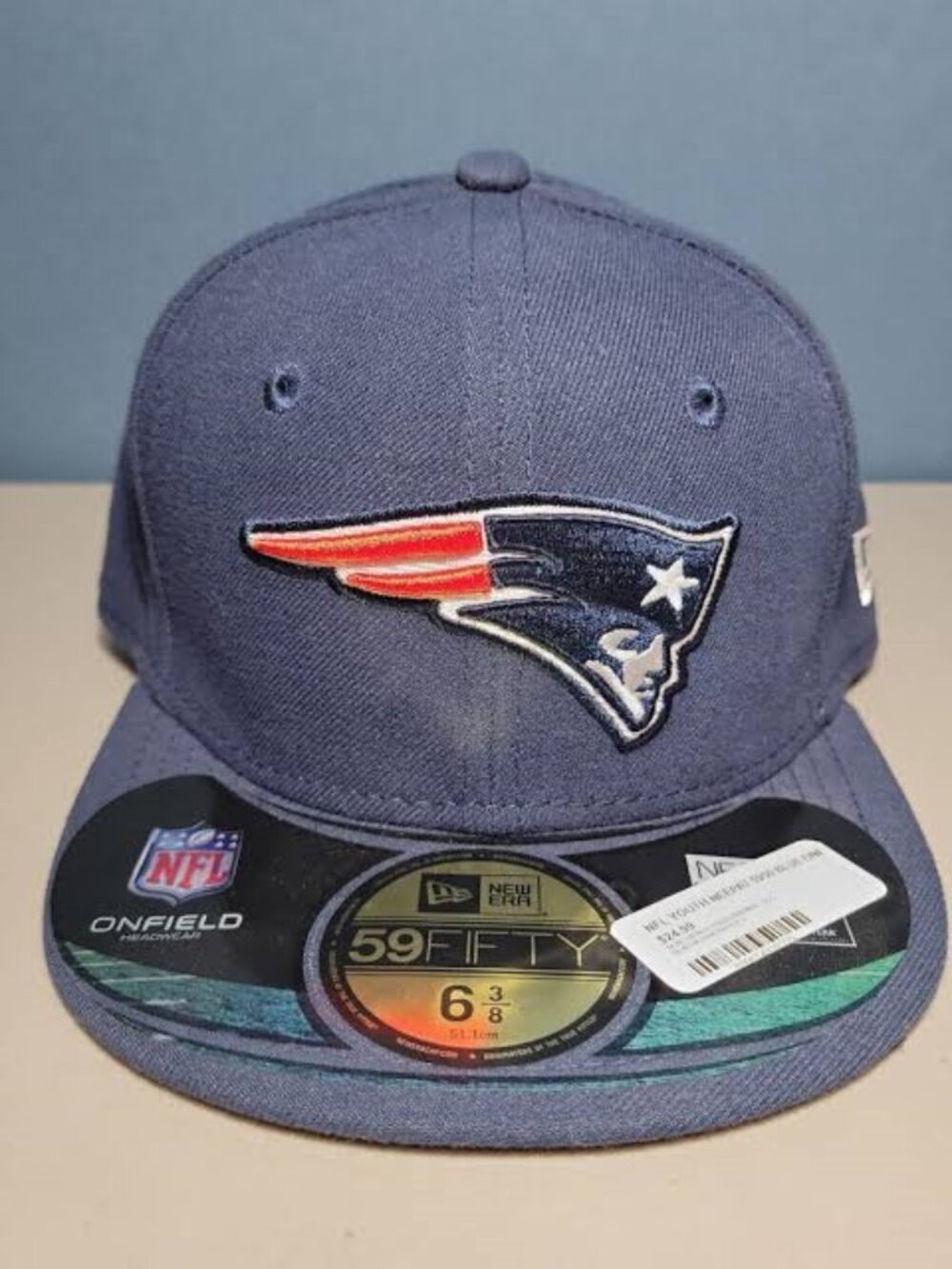 New Era 59Fifty NFL Football New England Patriots Onfield Youth Fitted Hat